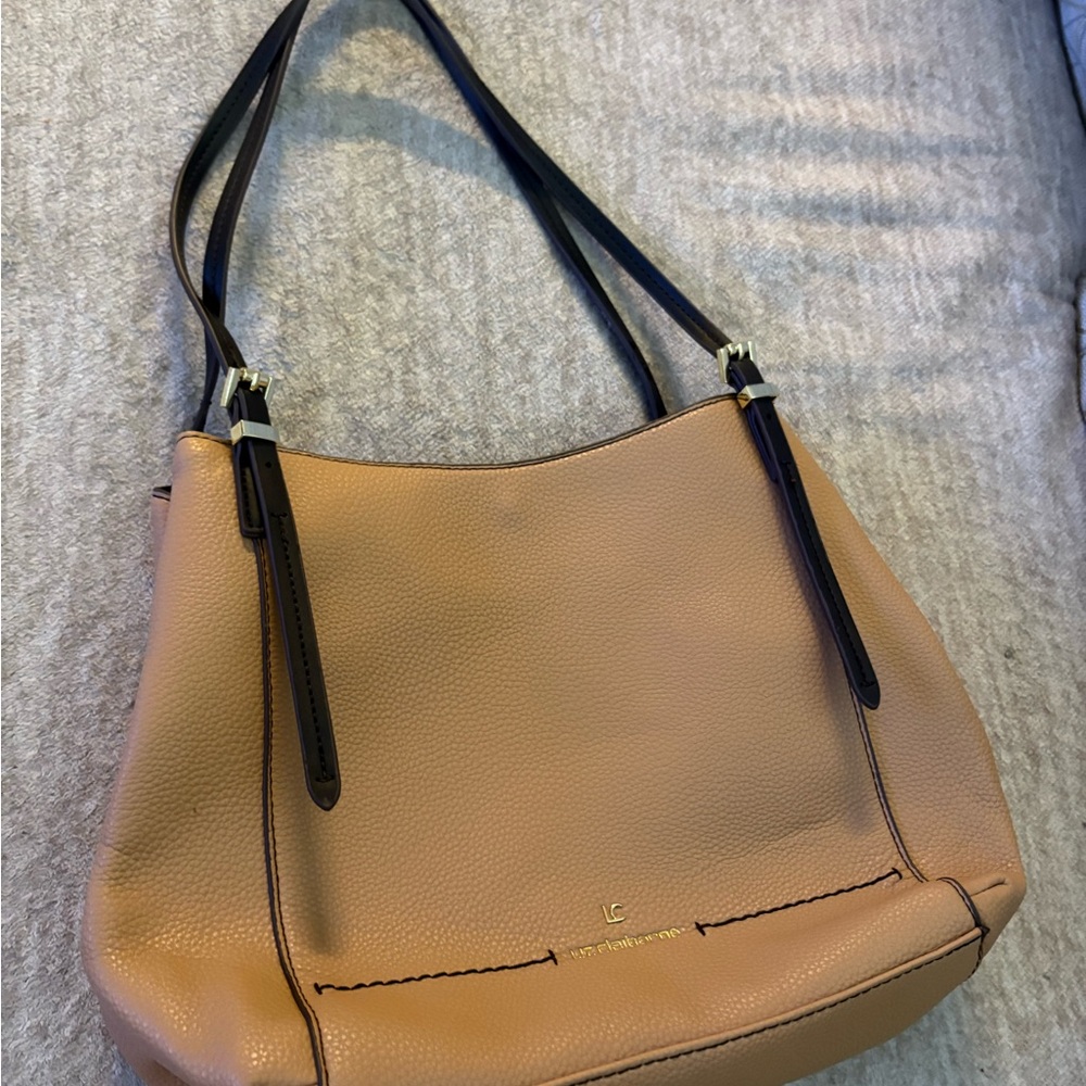 Liz Claiborne Tan and Black Shoulder Bag